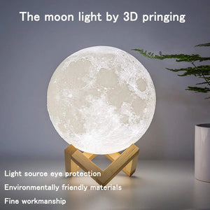 3D Print Rechargeable Moon Lamp