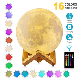 3D Print Rechargeable Moon Lamp