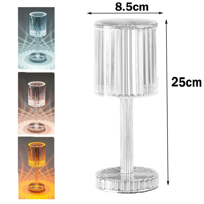 Amazing Crystal Touch Color Changing  Lamp