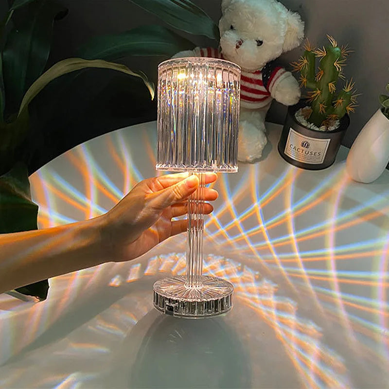 Amazing Crystal Touch Color Changing  Lamp